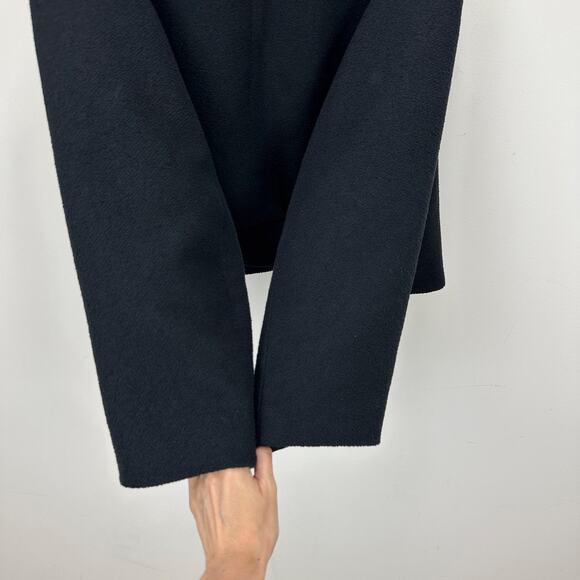 J.Crew Collection Lady Bomber Jacket Cotton Blend Boucle Black Relaxed US 16 - Picture 10 of 12